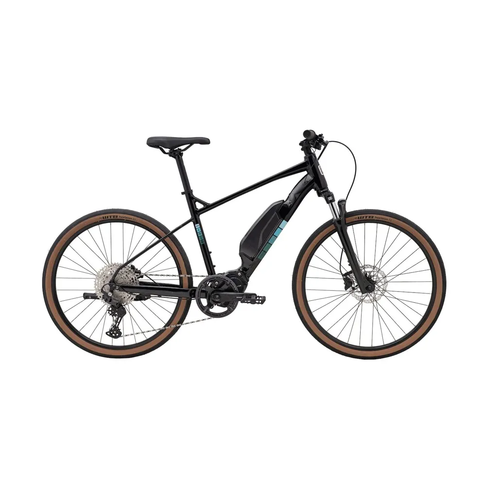 uPRISE Bikes Marin Sausalito E2 2024 Electric Hybrid Bike - Black/Teal | Price match, 365 day return s, 18-Month Warranty, Finance Available & Free UK Delivery